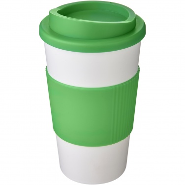 Logo trade reklaamkingituse pilt: Americano® 350 ml silikoonist võruga kohvitops